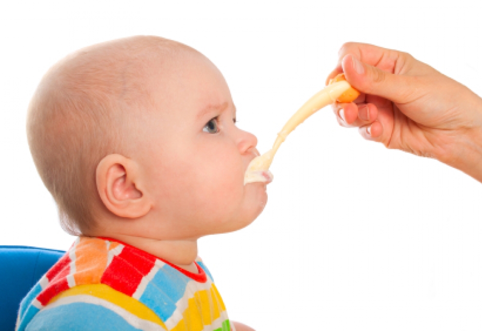Tabla de incorporación de alimentos para bebés